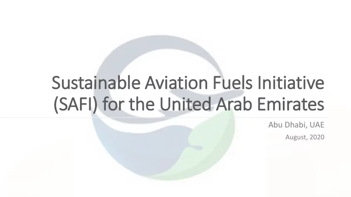 safi for the united arab emirates