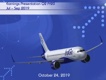 October 24, 2019  1  Safe harbor This document may contain some statements on the Companys