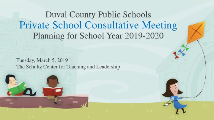 private school consultative meeting