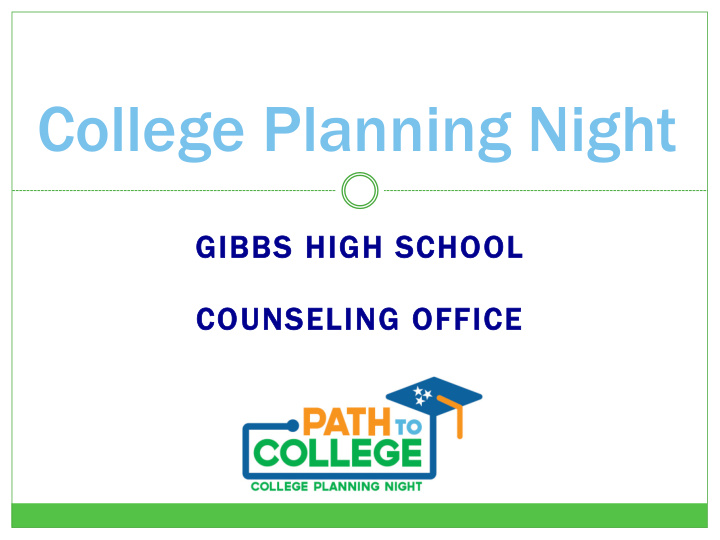 college planning night