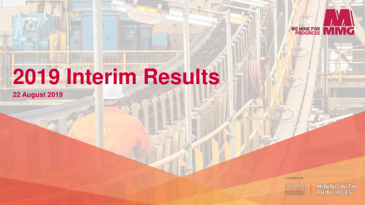 2019 interim results