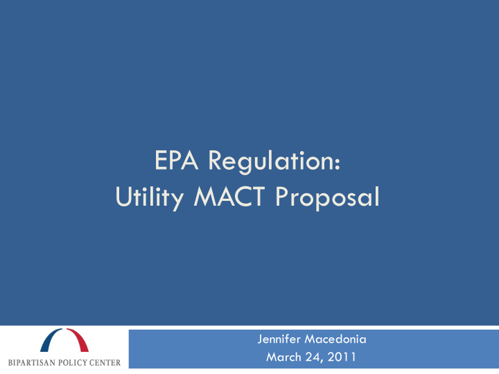 utility mact proposal