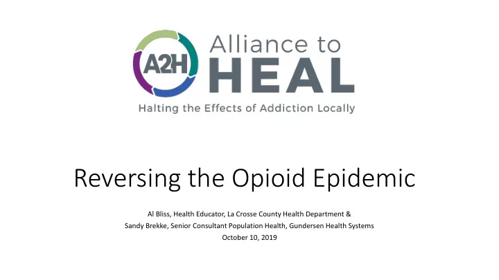 reversing the opioid epidemic