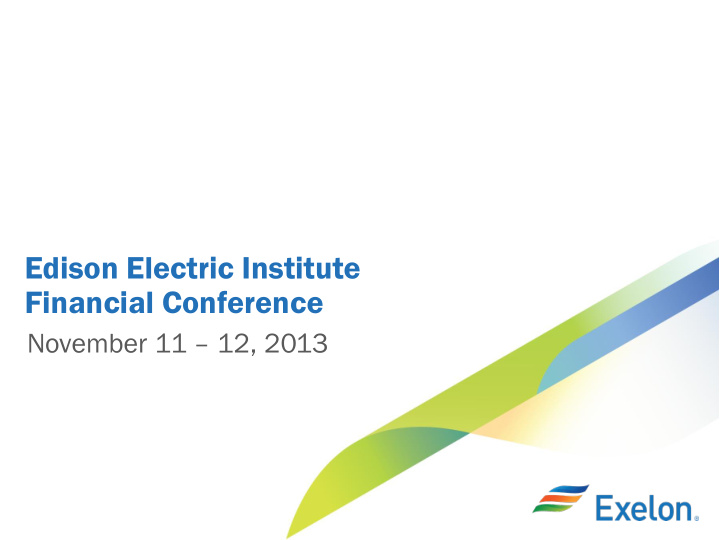 edison electric institute financial conference november