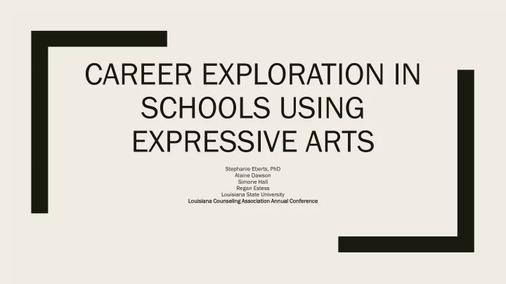 career exploration in