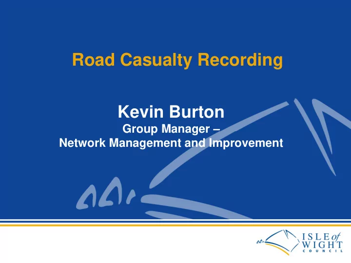 road casualty recording