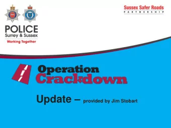 What is Operation Crackdown  Operation Crackdown is an online reporting tool provided by  Sussex