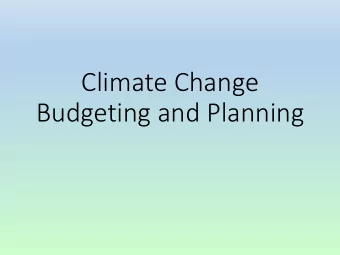 Budgeting and Planning  Historical Context  Mainstreaming and CPIERs  since 2011  GCF  $100bn