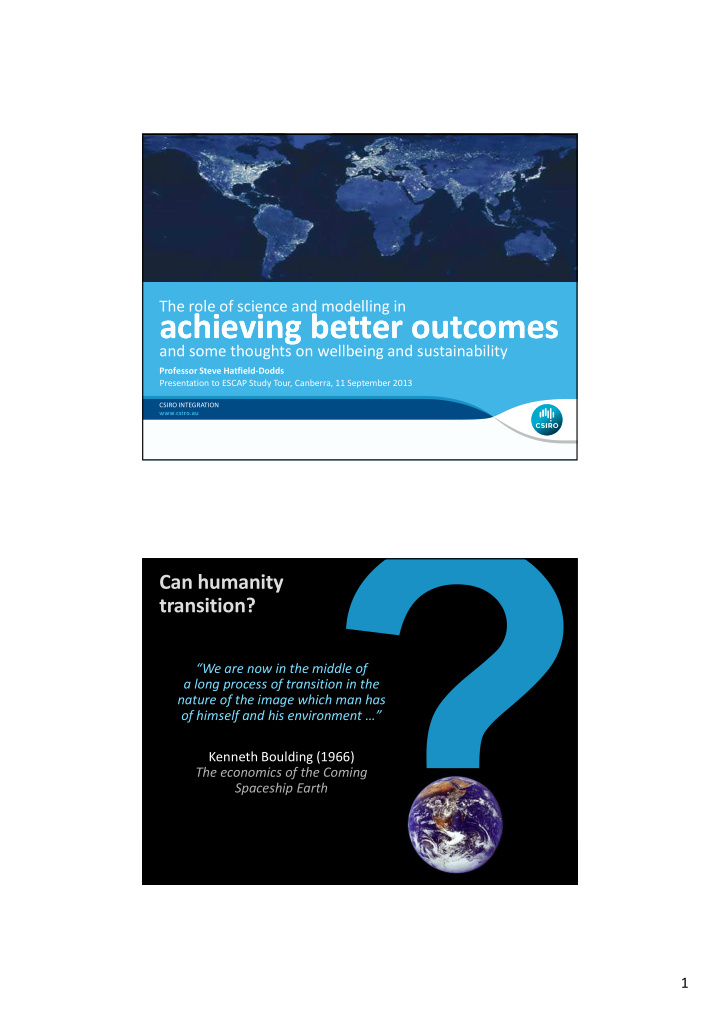 achieving better outcomes achieving better outcomes
