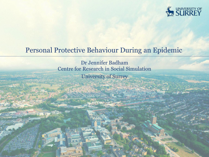 personal protective behaviour during an epidemic