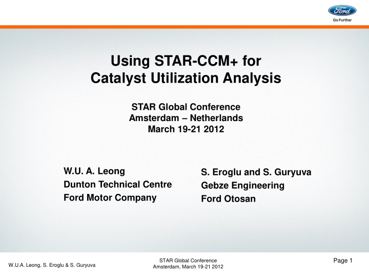 using star ccm for