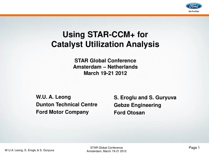 using star ccm for