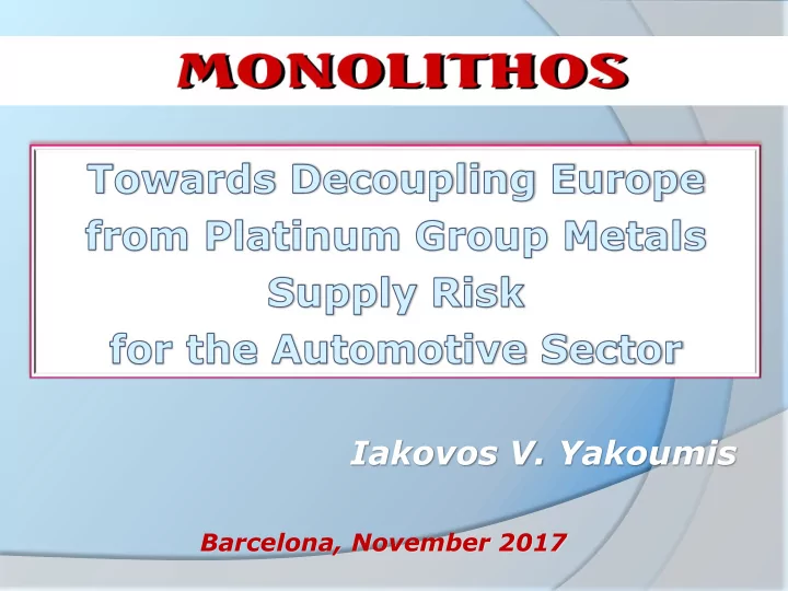 iakovos v yakoumis