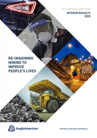 RE-IMAGINING  MINING TO  IMPROVE  PEOPLES LIVES  KEY FEATURES  FATALITY-FREE  NET SALES REVENUE