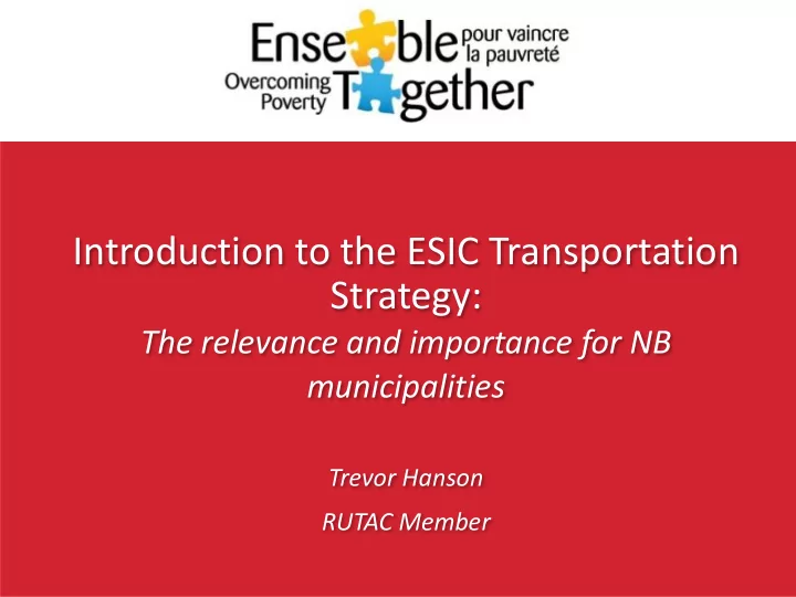 introduction to the esic transportation