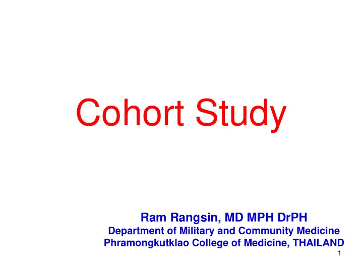 cohort study