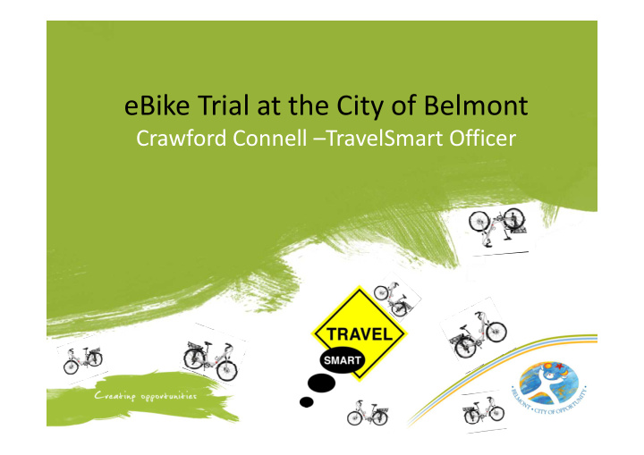 ebike trial at the city of belmont