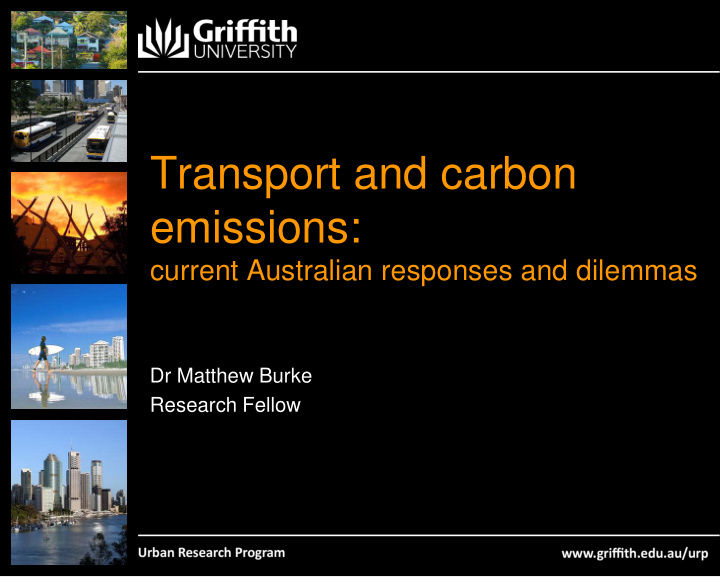 transport and carbon emissions