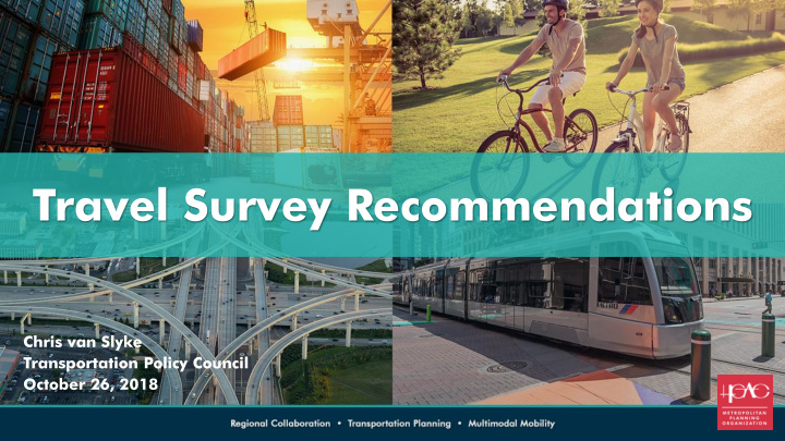 travel survey recommendations