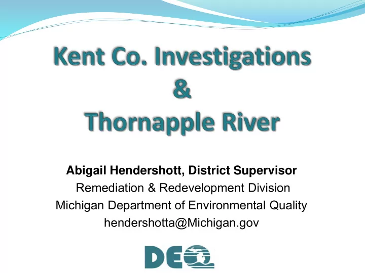 abigail hendershott district supervisor