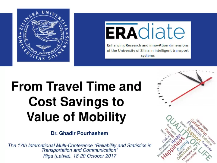 from travel time and