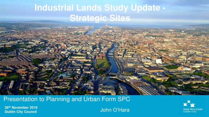 industrial lands study update strategic sites
