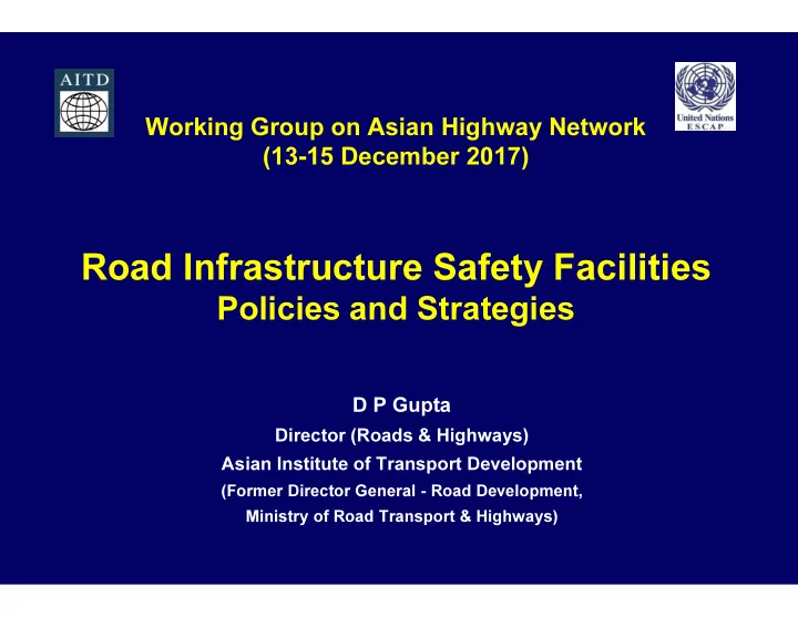 road infrastructure safety facilities