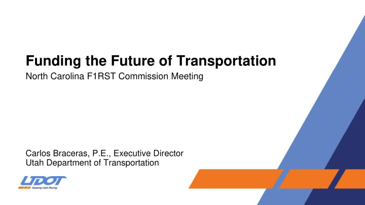funding the future of transportation