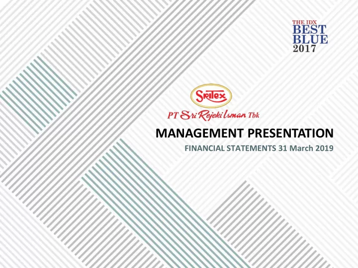 management presentation