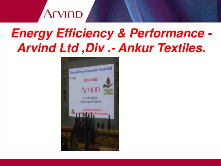 energy efficiency performance