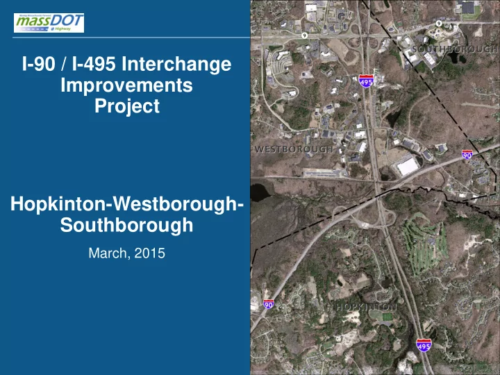 i 90 i 495 interchange