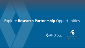 Explore Research Partnership Opportunities Introduction  AF Groups Innovation Team  Adnan