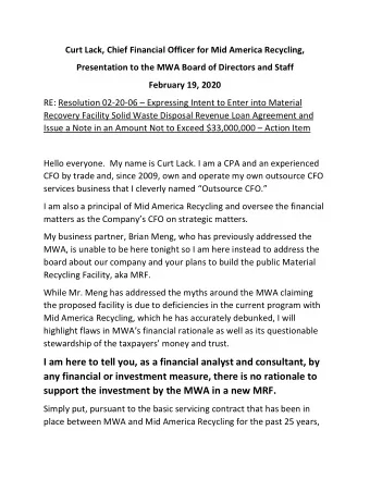 I am here to tell you, as a financial analyst and consultant, by  any financial or investment