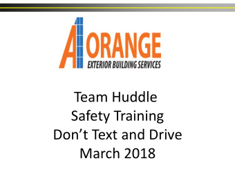 Dont Text and Drive  March 2018  Texting while driving Everybodys doing it!  Texting while