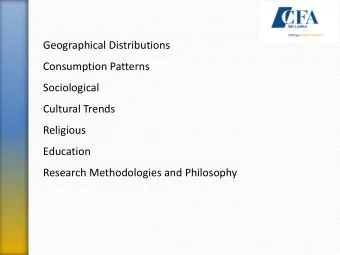 Sociological  Cultural Trends  Religious  Education  Research Methodologies and Philosophy