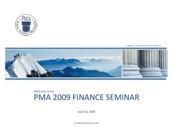 PMA2009FINANCESEMINAR  April28,2009