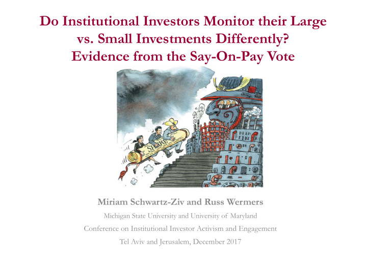 do institutional investors monitor their large vs small