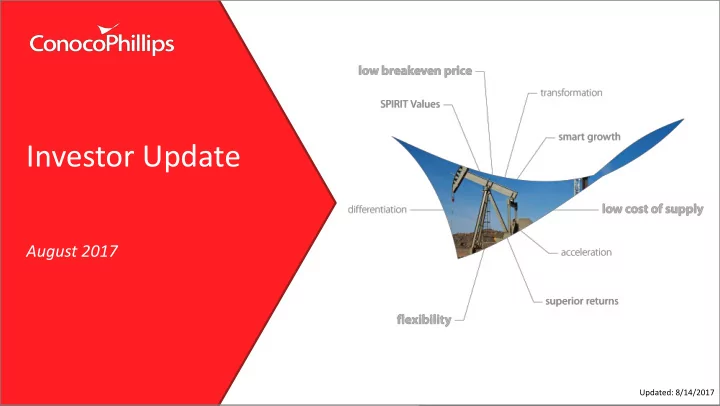 investor update