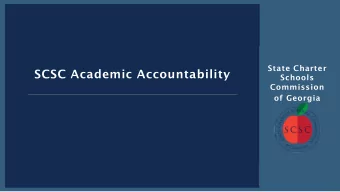 SCSC Academic Accountability  Schools  Commission  of Georgia  SCSC Mission Statement  The mission