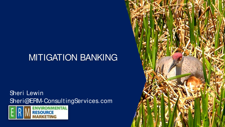 mitigation banking