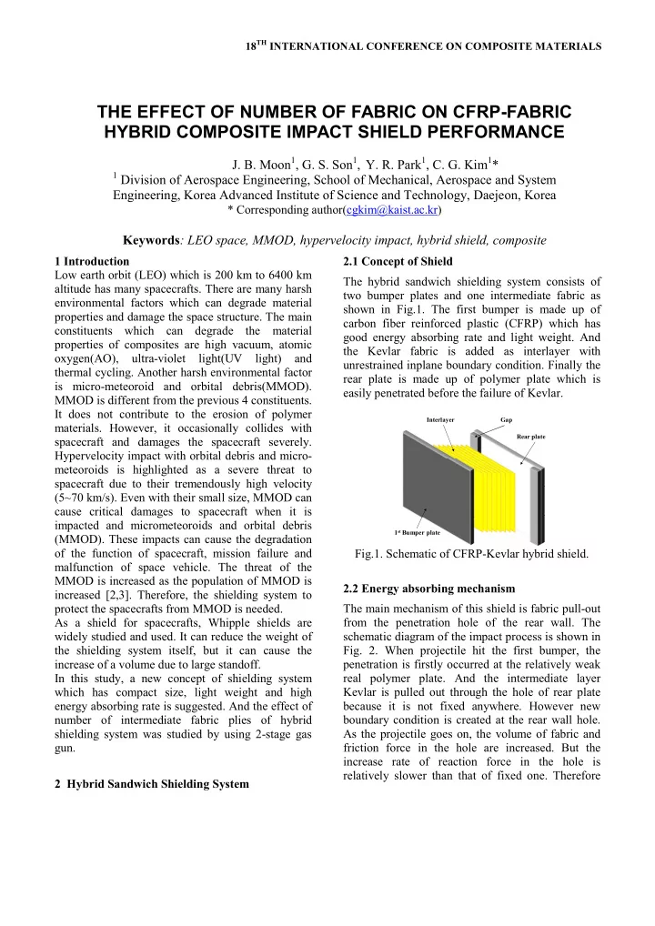the effect of number of fabric on cfrp fabric hybrid