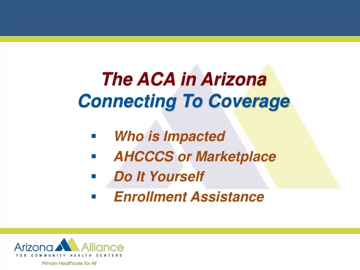 the aca in arizona