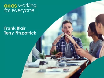for everyone  Frank Blair  Terry Fitzpatrick  Fair Work  Good Work  High Performing  Workplace  A