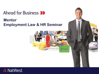 Employment Law &amp; HR Seminar  Your Seminar Presenter  Hilary Eastwood  Employment Law &amp; HR