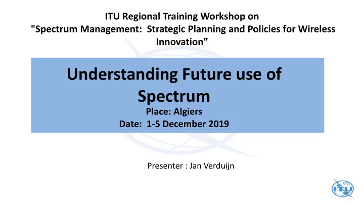 spectrum place algiers date 1 5 december 2019 presenter