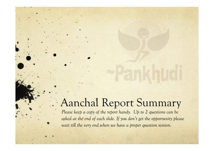 aanchal report summary