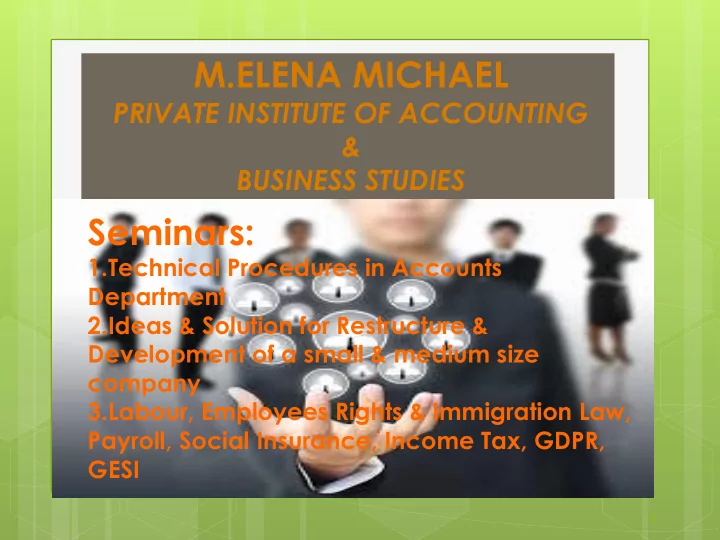 m elena michael