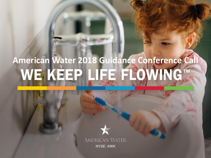 american water 2018 guidance conference call
