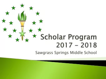 Sawgrass Springs Middle School  Program for academically talented / gifted  students