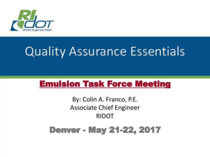 quality assurance essentials